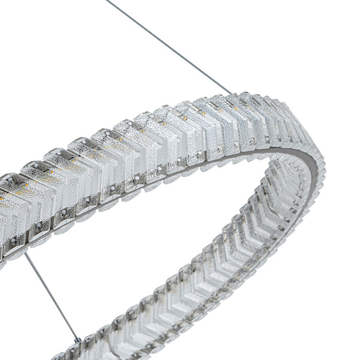 Artcraft - AC5051BN - LED Pendant - Chevron - Brushed Nickel