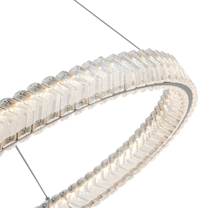 Artcraft - AC5051BN - LED Pendant - Chevron - Brushed Nickel