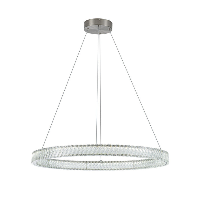 Artcraft - AC5052BN - LED Pendant - Chevron - Brushed Nickel