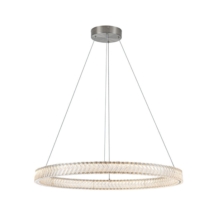 Artcraft - AC5052BN - LED Pendant - Chevron - Brushed Nickel