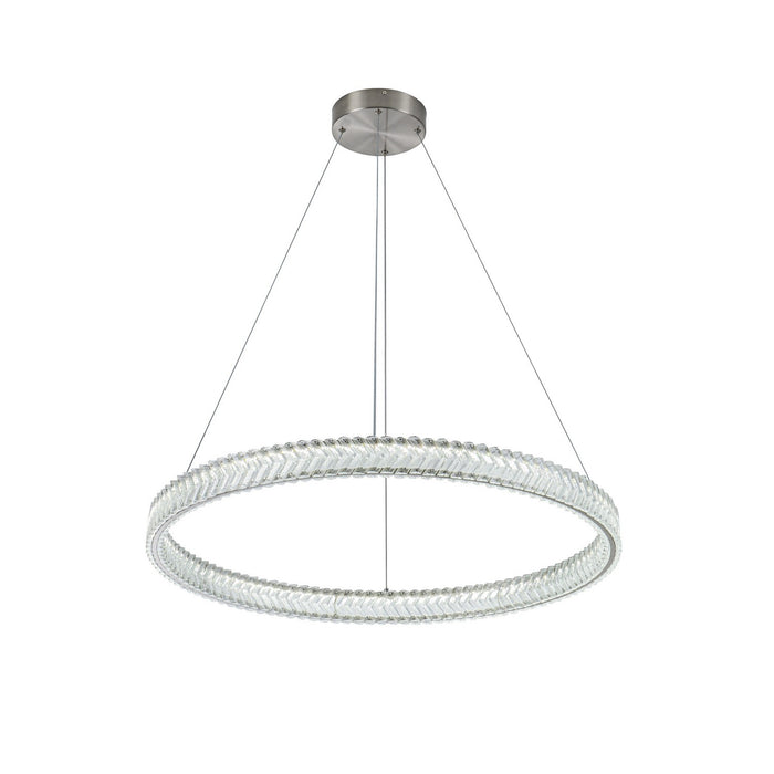 Artcraft - AC5052BN - LED Pendant - Chevron - Brushed Nickel