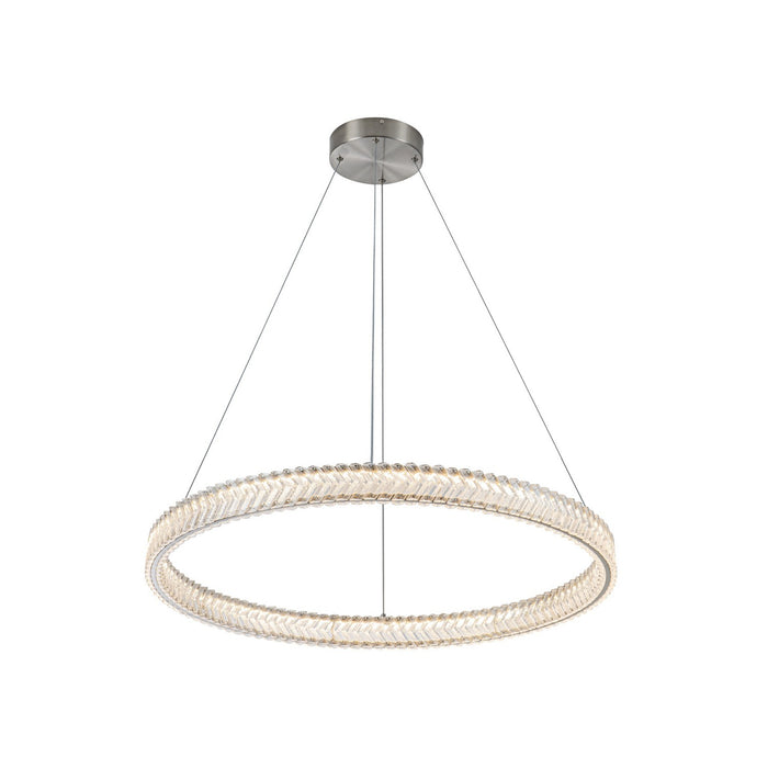 Artcraft - AC5052BN - LED Pendant - Chevron - Brushed Nickel