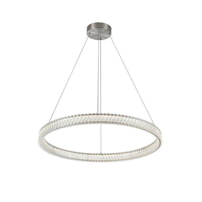 Artcraft - AC5052BN - LED Pendant - Chevron - Brushed Nickel