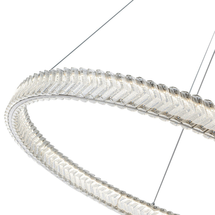 Artcraft - AC5052BN - LED Pendant - Chevron - Brushed Nickel