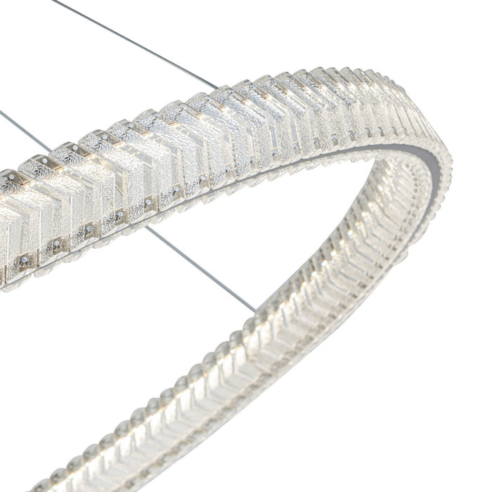 Artcraft - AC5053BN - LED Pendant - Chevron - Brushed Nickel