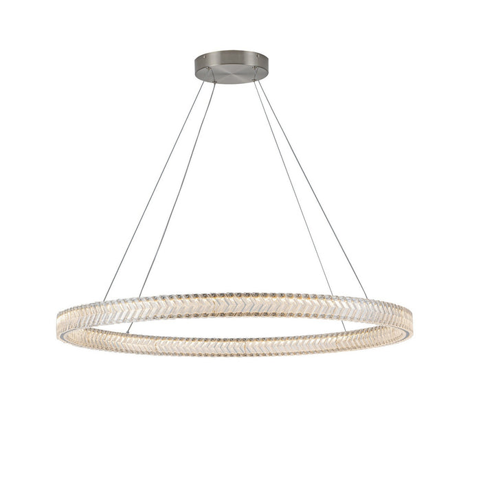 Artcraft - AC5053BN - LED Pendant - Chevron - Brushed Nickel