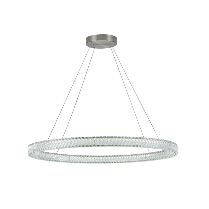 Artcraft - AC5053BN - LED Pendant - Chevron - Brushed Nickel