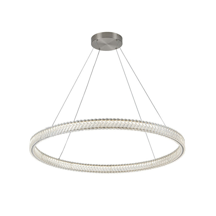 Artcraft - AC5053BN - LED Pendant - Chevron - Brushed Nickel