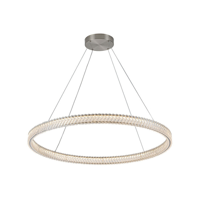 Artcraft - AC5053BN - LED Pendant - Chevron - Brushed Nickel