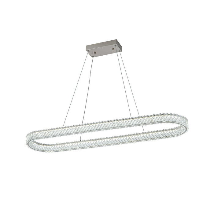 Artcraft - AC5054BN - LED Island Pendant - Chevron - Brushed Nickel