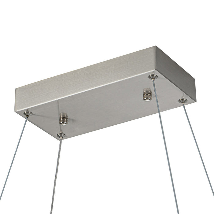 Artcraft - AC5054BN - LED Island Pendant - Chevron - Brushed Nickel