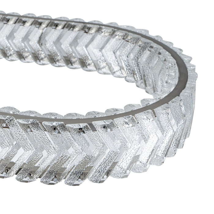 Artcraft - AC5054BN - LED Island Pendant - Chevron - Brushed Nickel