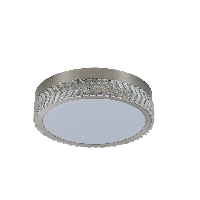Artcraft - AC5057BN - LED Flushmount - Chevron - Brushed Nickel