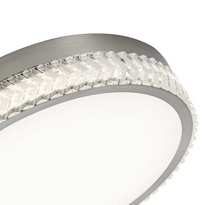 Artcraft - AC5058BN - LED Flushmount - Chevron - Brushed Nickel