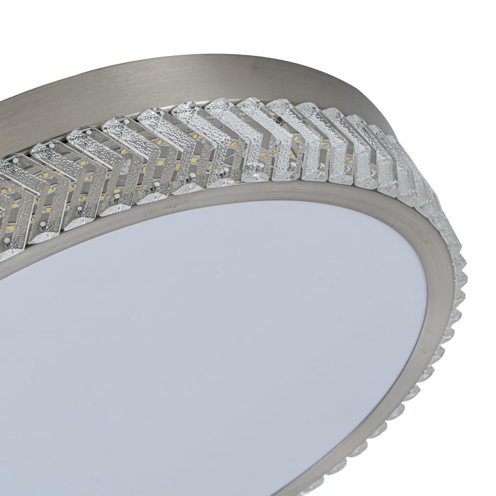 Artcraft - AC5058BN - LED Flushmount - Chevron - Brushed Nickel