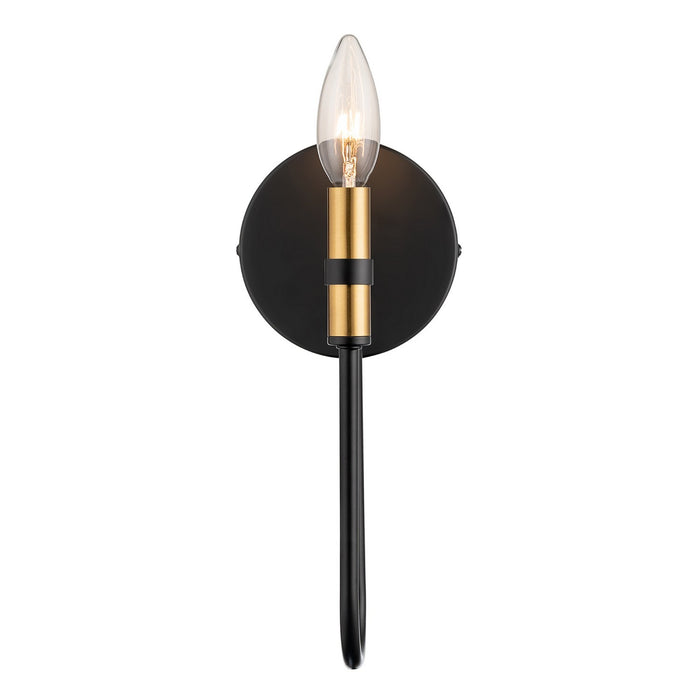 Artcraft - AC12221BB - One Light Wall Bracket - Foundry - Black