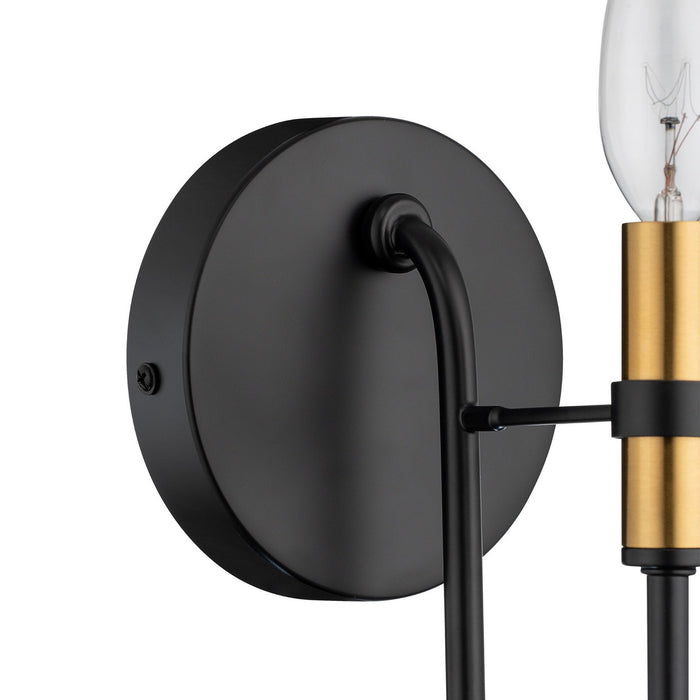 Artcraft - AC12221BB - One Light Wall Bracket - Foundry - Black