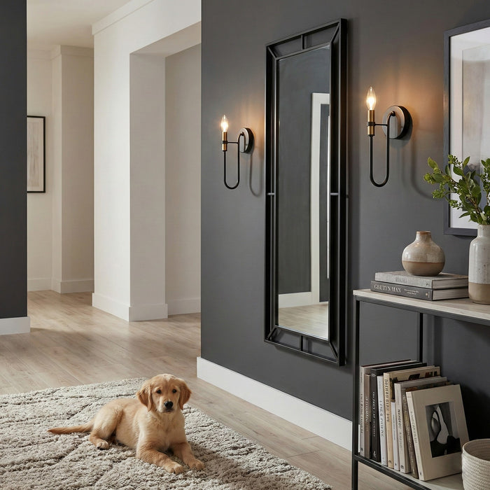 Artcraft - AC12221BB - One Light Wall Bracket - Foundry - Black