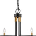 Artcraft - AC12226BB - Six Light Chandelier - Foundry - Black