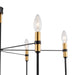 Artcraft - AC12226BB - Six Light Chandelier - Foundry - Black
