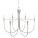 Artcraft - AC12226BN - Six Light Chandelier - Foundry - Brushed Nickel