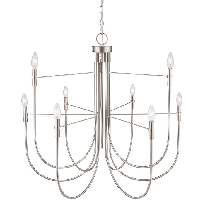 Artcraft - AC12229BN - Nine Light Chandelier - Foundry - Brushed Nickel