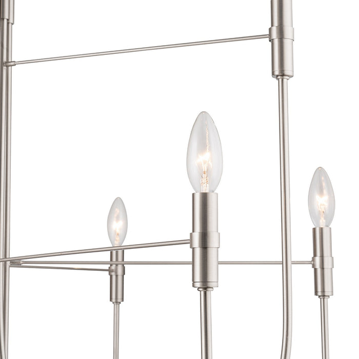 Artcraft - AC12229BN - Nine Light Chandelier - Foundry - Brushed Nickel