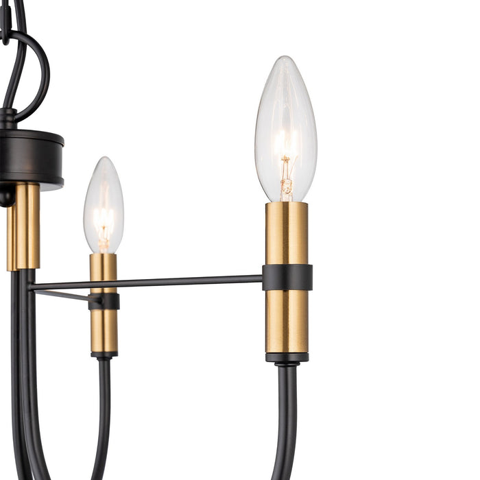 Artcraft - AC12223BB - Three Light Lantern - Foundry - Black