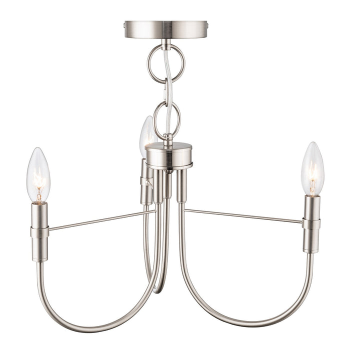 Artcraft - AC12223BN - Three Light Lantern - Foundry - Brushed Nickel