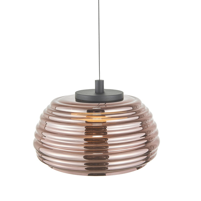 Artcraft - AC5010EC - LED Pendant - Haze - Black/Espresso Copper