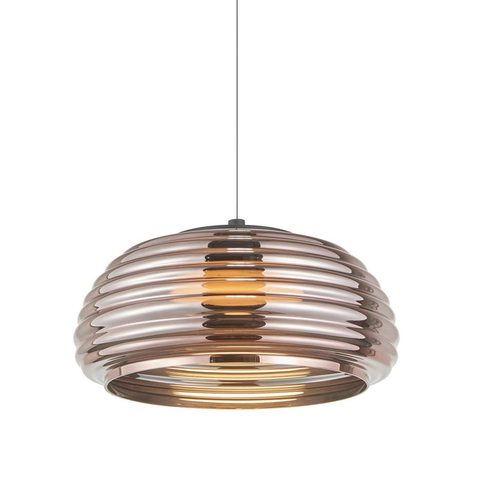 Artcraft - AC5011EC - LED Pendant - Haze - Black/Espresso Copper