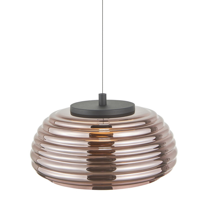 Artcraft - AC5011EC - LED Pendant - Haze - Black/Espresso Copper