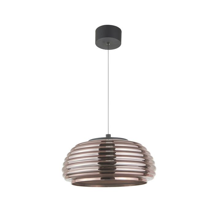 Artcraft - AC5011EC - LED Pendant - Haze - Black/Espresso Copper