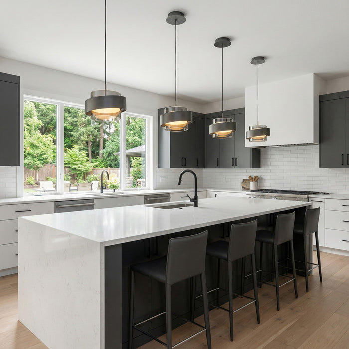 Artcraft - AC6980GR - LED Pendant - Axis - Graphite