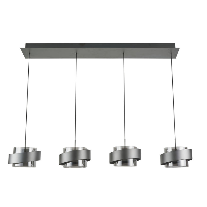 Artcraft - AC6984GR - LED Island Pendant - Axis - Graphite