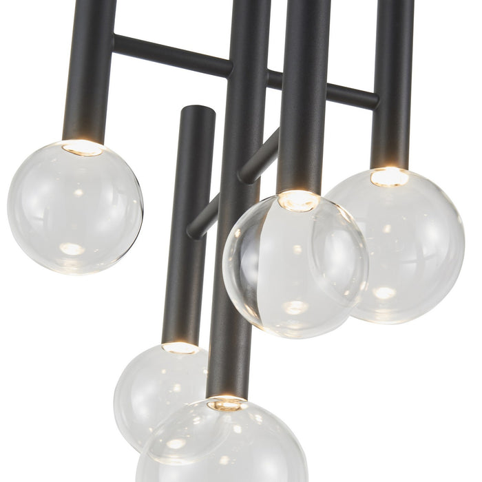 Artcraft - AC6855BK - LED Chandelier - Terra - Black