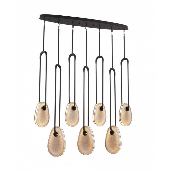 Avenue Lighting - HF7107-BK-SMK - LED Pendant - Palmea - Matte Black