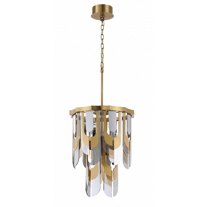 Avenue Lighting - HF7171-AGB - Seven Light Pendant - Paramount - Aged Brass