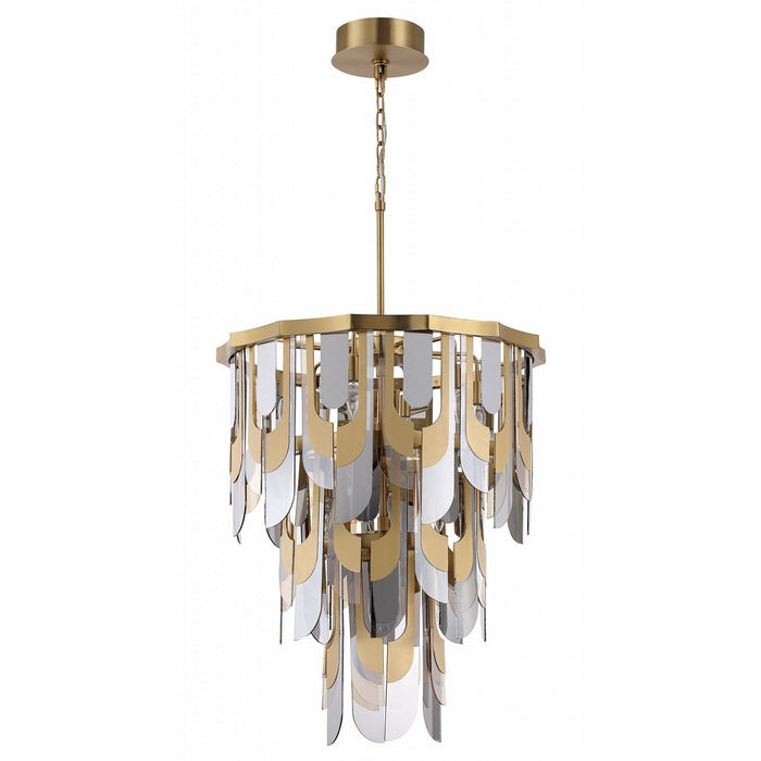 Avenue Lighting - HF7172-AGB - Ten Light Pendant - Paramount - Aged Brass