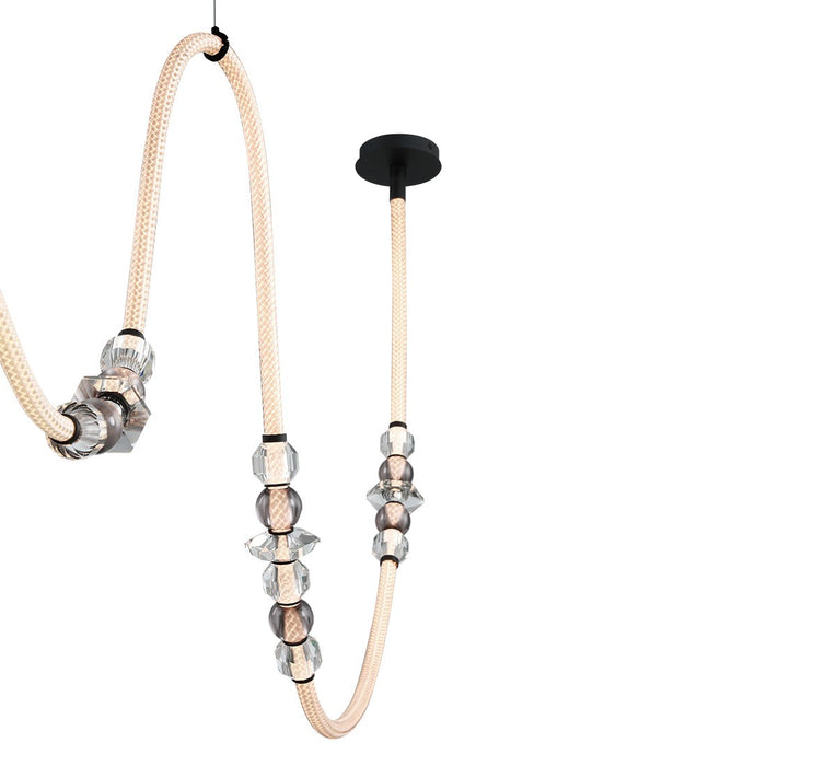Lib & Co. - 12416-02 - LED Chandelier - Alcamo - Matte black