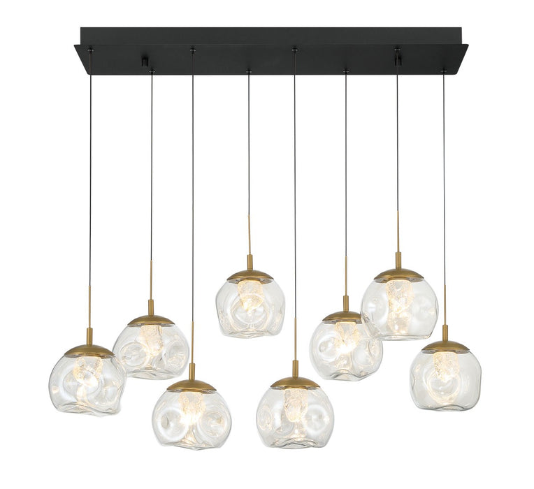 Lib & Co. - 12445-02 - LED Chandelier - Camerino - Matte black