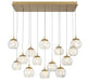 Lib & Co. - 12446-030 - LED Chandelier - Camerino - Painted antique brass