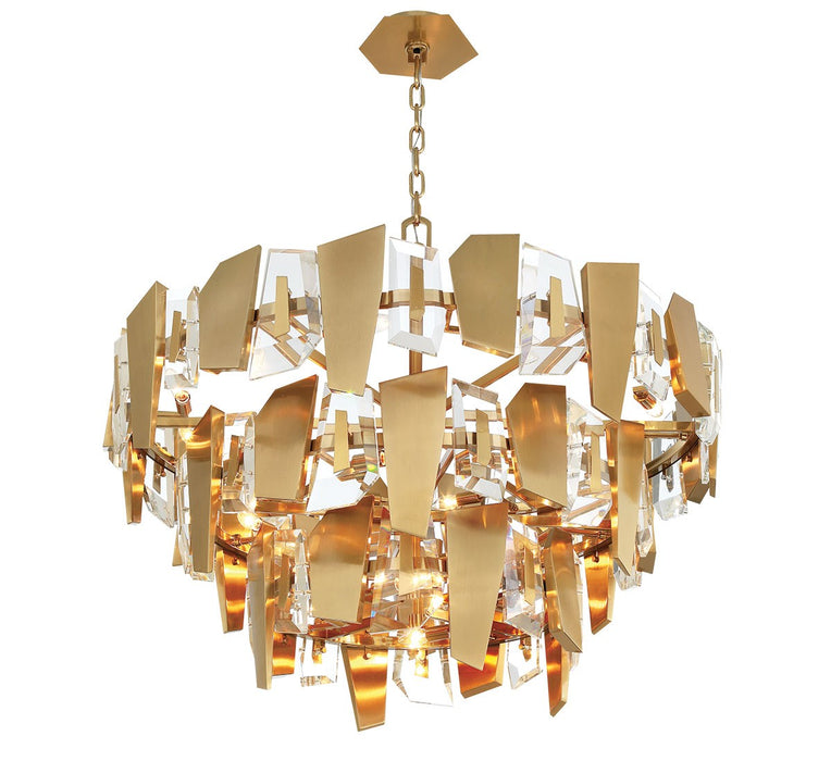Lib & Co. - 12406-037 - 24 Light Chandelier - Castellana - Brushed brass