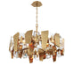 Lib & Co. - 12215-037 - Eight Light Chandelier - Castellana - Brushed brass