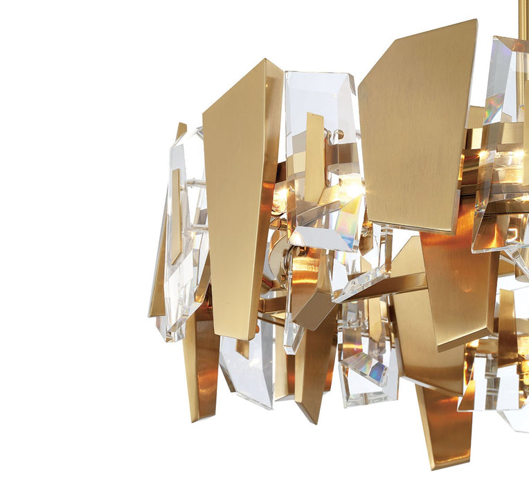 Lib & Co. - 12215-037 - Eight Light Chandelier - Castellana - Brushed brass