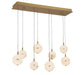 Lib & Co. - 12376-030 - LED Chandelier - Corfu - Painted antique brass
