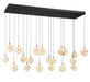 Lib & Co. - 12378-02 - LED Chandelier - Corfu - Black