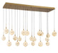 Lib & Co. - 12378-030 - LED Chandelier - Corfu - Painted antique brass