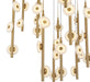 Lib & Co. - 12360-030 - LED Chandelier - Etna - Painted antique brass