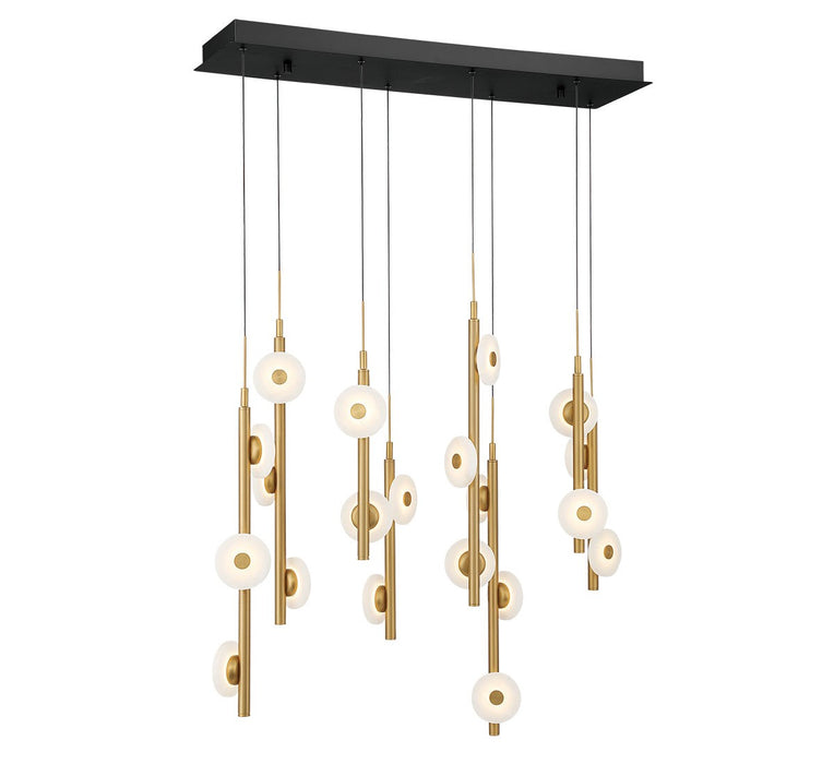 Lib & Co. - 12365-02 - LED Chandelier - Etna - Black